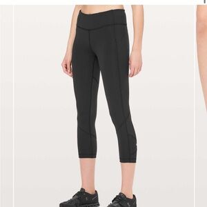 Lululemon Pace Rival Crop *22" Black Women’s Size 6